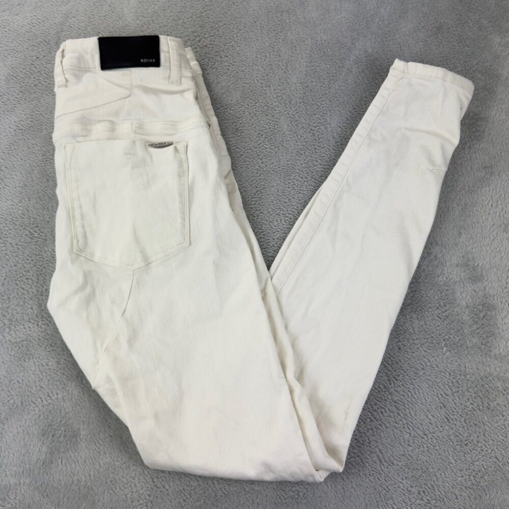 Kollar White Denim Bottom Whitr Jeans Men's Size 32 US